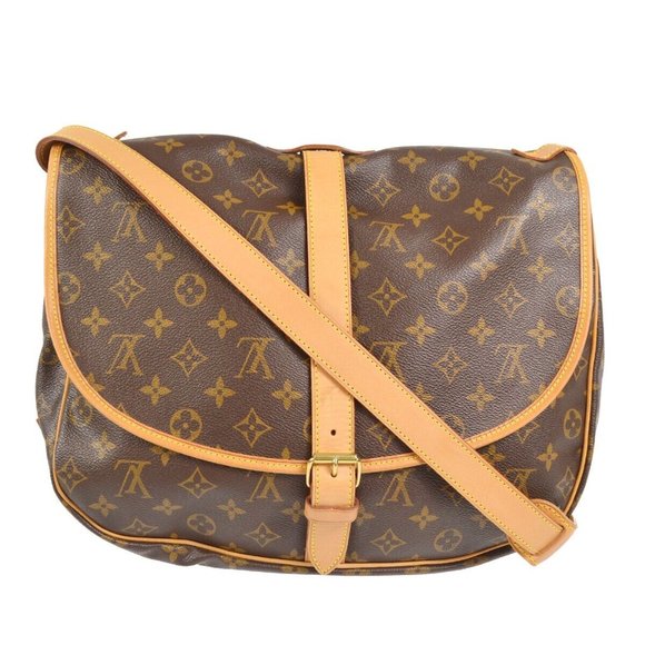 Louis Vuitton Saumur 35 Shoulder Bag Monogram Canvas Leather - Picture 7 of 9